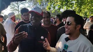 Shamsi Destroyed Christian Who Tried To Paly Games! Speakers Corner Sam Dawah