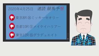 【速読競馬予想】東京・京都・福島 / ４月２５日分