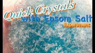 Quick Crystals with Epsom Salt Experiment (epsom salt experiments/magnesium sulfate)