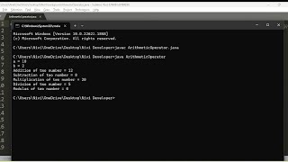 Arithmetic Operators Program | Lecture 9 | Java Tutorial for Beginners.