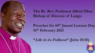 Janani Luwum Day sermon 2021, the Rt. Rev. Professor Alfred Olwa