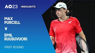 Max Purcell vs. Emil Ruusuvuori Highlights | Australian Open 2023 Second Round