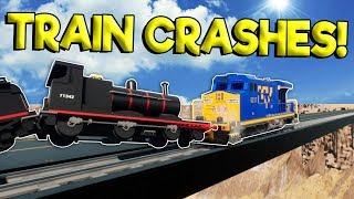LEGO TRAIN CRASHES & ROCKET TRAIN! - Brick Rigs Gameplay - Lego Train Simulator Crashes