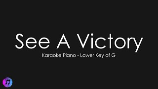 See A Victory | Elevation Worship | Piano Karaoke [Lower Key of G]