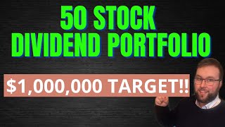 50 Stock Diversified Bluechip Dividend Portfolio | Trading212 | Dividend Investing | $1,000,000 Goal