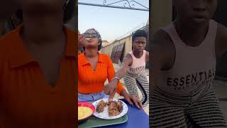 Blind girl fried chicken