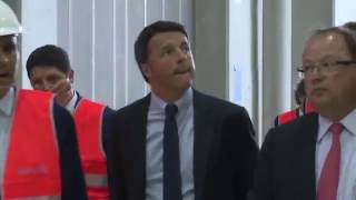Lucca - Renzi visita il gruppo cartario Sofidel (10.06.16)