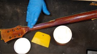 All about filling grain on the Gibson banjo neck