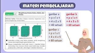 Volume Bangun Ruang (Kubus, Balok Prisma) Kelas 9 Kumer