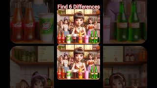 Find 6 Differences #difference #findthedifference#puzzle