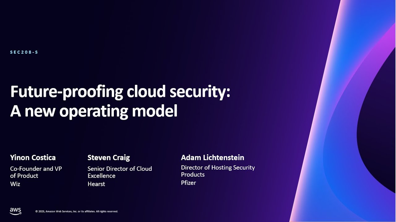 AWS Re:Invent 2023 - Future-proofing Cloud Security: A New Operating ...