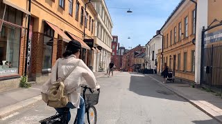 Sweden Walks: Norrköping. Summer city life in the historic industrial area