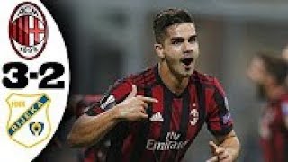 Milan vs Rijeka 3-2 All Goals \u0026 Extended Highlights 28/09/2017