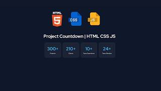 Project Countdown Website Tutorial (HTML CSS JS) || By Rish