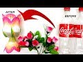 How to Transform Plastic Bottle into Cute Flower Vase DIY Art and Crafts Ideas