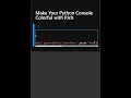Make Your Python Console Colorful with Rich