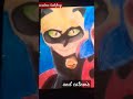 miraculous ladybug and cat noir drawing with oil pastel colours #drawing #artsandcrafts #bts