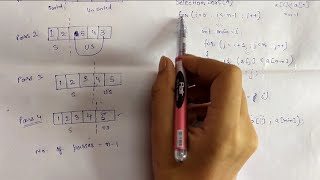 SELECTION SORT IN HINDI || ALGORITHM OF SELECTION SORT || TIME COMPLEXITY