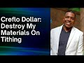 Creflo Dollar confesses and repents from Tithing