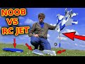 Idiot tries to fly RC edf Jet airplane