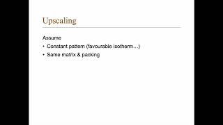 Batch column adsorption: Upscaling