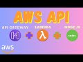 Build a REST API using AWS Lambda, API Gateway and NodeJS