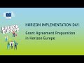 Horizon Implementation Day: Grant Agreement Preparation in Horizon Europe (2025)