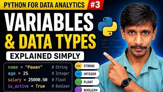 Python Variables & Data Types in 10 Minutes 🔥 | Data Analytics Series #3