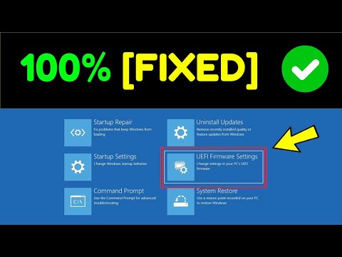 How to Fix Missing UEFI Firmware Settings on Windows 11/10 How to Fix uefi Option Not Found