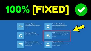 How to Fix UEFI Firmware Settings Missing on Windows 11/10 | How To Solve uefi Option Not Found