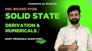 12th Chemistry : Solid state (Part 1)  #boardexampreparation #chemistry #exam