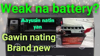 PAANO AYUSIN ANG BATTERY NG MGA MOTOR NATIN?? | [ SUPER EASY LANG TO ]