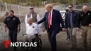 Trump vuelve a la frontera y su aliado de Texas sufre revés con la ley SB-4 | Noticias Telemundo