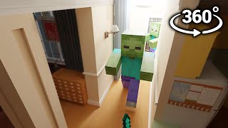 360° - MOBS IN YOUR HOUSE! Minecraft VR Experience