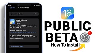 How to install iOS 16 Public Beta 1