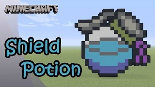 Minecraft: Pixel Art Tutorial and Showcase: Shield Potion (Fortnite Battle Royale)