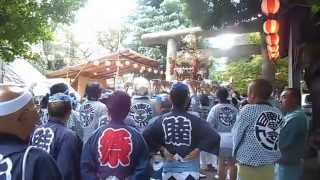 平成２７年　青山熊野神社例大祭　南北青山二丁目町会　神輿渡御　宮入り　２０１５．９．２７　Aoyama Mikoshi Festival