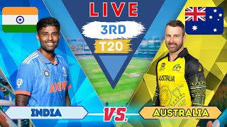 🔴 Live: India vs Australia 3rd T20 Match | Live Cricket score and commentary | IND vs AUS Live match