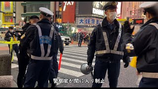 【渋谷ハロウィン】スクランブル交差点で歩行者トラブルや取り締まり