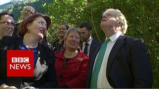 Boris Johnson talks wildlife and obesity in New Zealand- BBC News