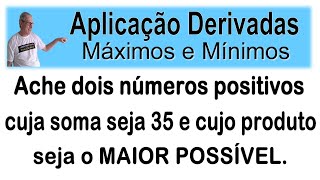 GRINGS ✌️ APLICAÇÃO DERIVADAS: Máximo de um produto @OmatematicoGrings