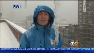 Snow Conditions On The CBS2 Weather Deck