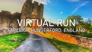 Virtual Run | Farleigh Hungerford Castle in Spring | Treadmill Running Scenery