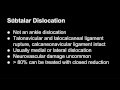 MR:EM Subtalar Dislocation