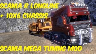 SCANIA MEGA TUNING LONGLINE 10x6 ETS2 (1.16 patch) [1080p, 60fps, ultra settings]