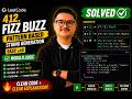 🔥 LeetCode 412 – Fizz Buzz | C++ Solution