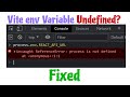 Vite env Variable Undefined after Converting CRA to Vite | Vite env Variables Not Working