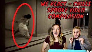 WE REACT TO CHILLS SPOOKY VIDEO COMPILATION | LAINEY AND BEN