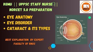 Eye Disorders || Eye Anatomy || Cataract MCQs Discussion for UPPSC Staff Nurse || KGMU || NORCET 5.0