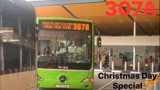 [Christmas Day Special] SMRT Buses 307A Mercedes-Benz OC500LE SMB86M (Batch 2).